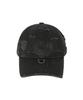 Teulimingbeodeu Destroyed Metal Detail Long Strap Cap [ Charcoal ]
