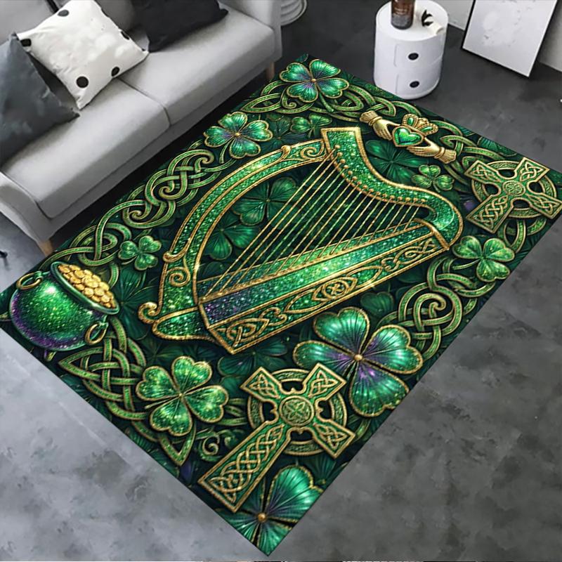 

2025 New St.Patrick s Day Carpet Rug for Living Room Bedroom Home Sofa Decoration,Kids play Non-slip Floor Mat86 40x60cm( 15x23in )