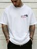 Electric Guitar Make Some Noise Chest Small Graphic Art Print Unisexs Crew Neck Short Sleeve Tee Casual Daily Soft Basic Wear Top