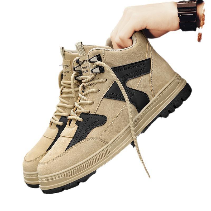 Men's Shoes 2025 New Autumn High-top Martin Shoes Men's Outdoor Tooling Shoes Men's Sports and Leisure Trendy Shoes Youth