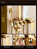 Gold All-Copper Constant Temperature European Shower Set with Booster Head