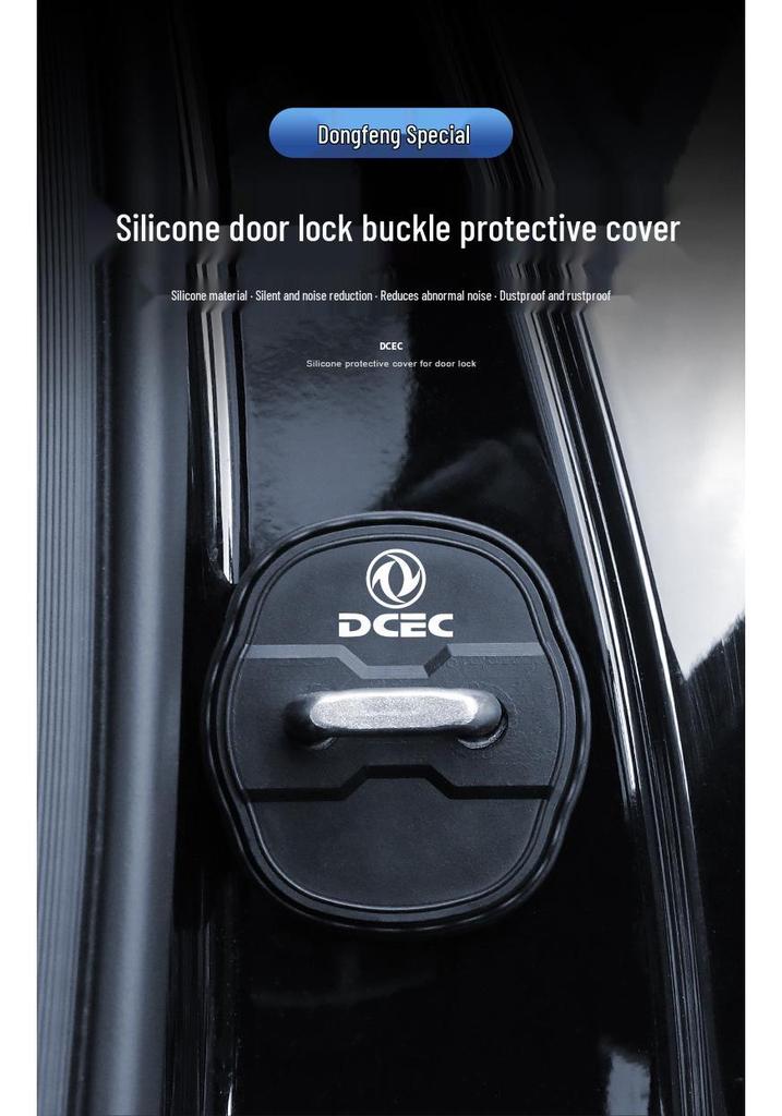 Silicone Door Lock Cover & Shock Absorption Pad for Dongfeng Fengshen Haoji