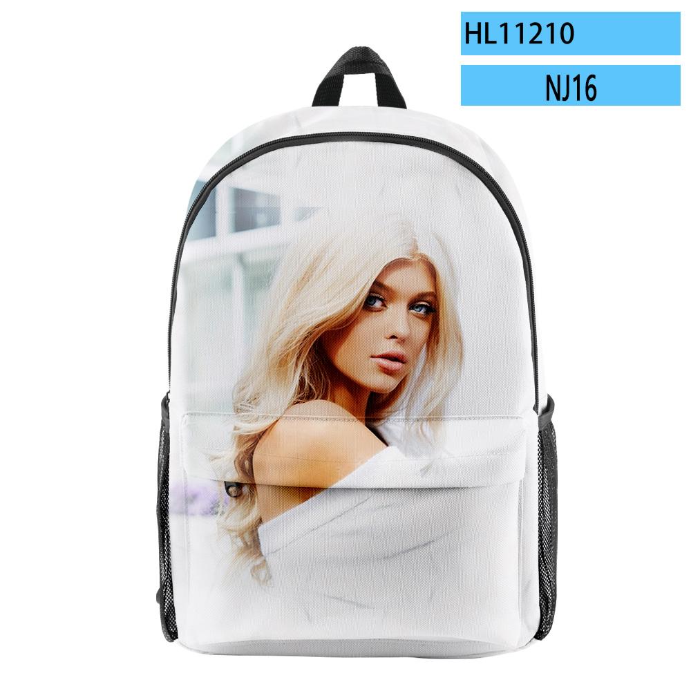 Popular Novelty Funny Cool Loren Gray pupil Bookbag Notebook Backpacks 3D Print Oxford Waterproof Boys/Girls Travel Backpacks