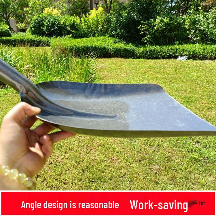 Heavy-Duty All-Steel Large Iron Shovel for Coal, Snow, Manure, and Grain