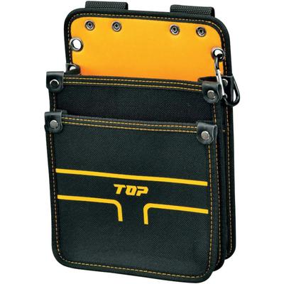 Slim Construction Waist Pouch with Diagonal and Tape (TOP) Two-Tier Insertion, Carabiner, Holder, TPK-201