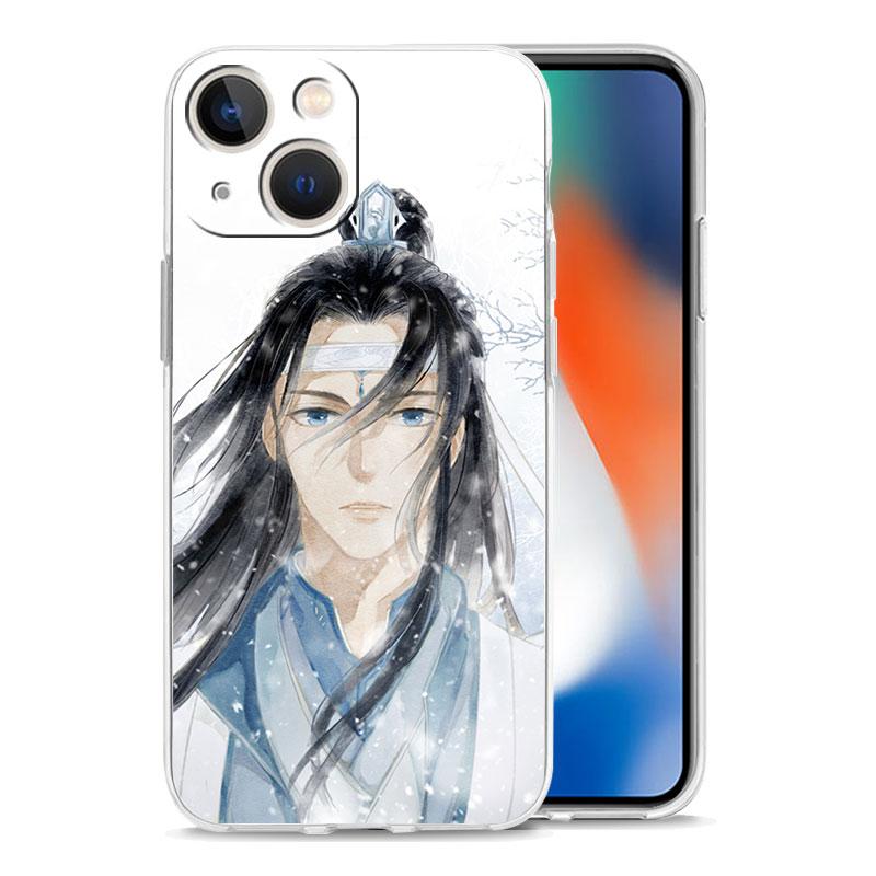 Luxus-Telefonhülle für iPhone 15 14 13 12 11 Pro Max XS X XR 7 8 Plus Soft Clear Stoßfeste Hülle Anime Mo Dao Zu Shi Wei Wuxian