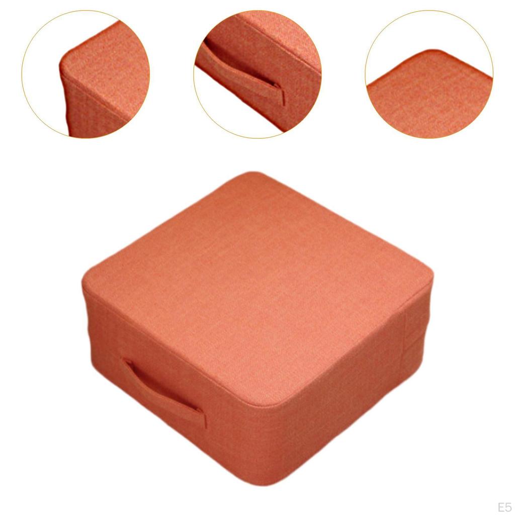 Comfortable Square Seating Cushion 15.75x15.75x7.09inch for Balcony Use