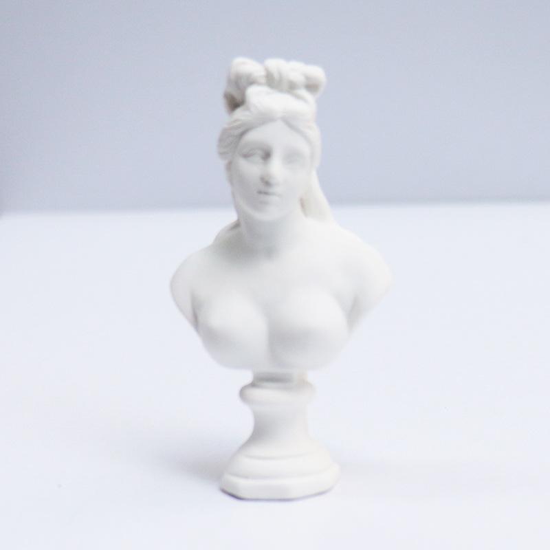 Kleine Harz-Gips-Skulptur: David & Venus Skizzenkopfmodelle