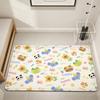 Cute cartoon animal graffiti funny Home Bedside Rug Kitchen Bath Floor Mat Hallway Balcony Carpet Entrance Doormat hogar Decor