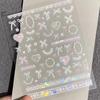 Adorable Bow & Lace 3D Embossed Nail Art Stickers for DIY Phone Case Decoration