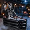 Halloween Party Dekorationen für den Garten Aufblasbarer Totenkopf Eisbehälter Piraten Skelett Getränkekühler Party Outdoor Partys Verdicktes PVC Tragbar Getränke