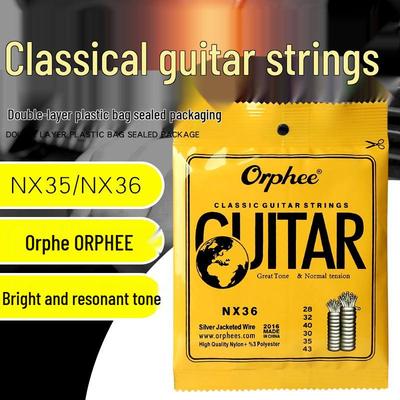 Orphee Klassisches 6-Saiten-Nylon-Gitarrenset - Zubehör inklusive