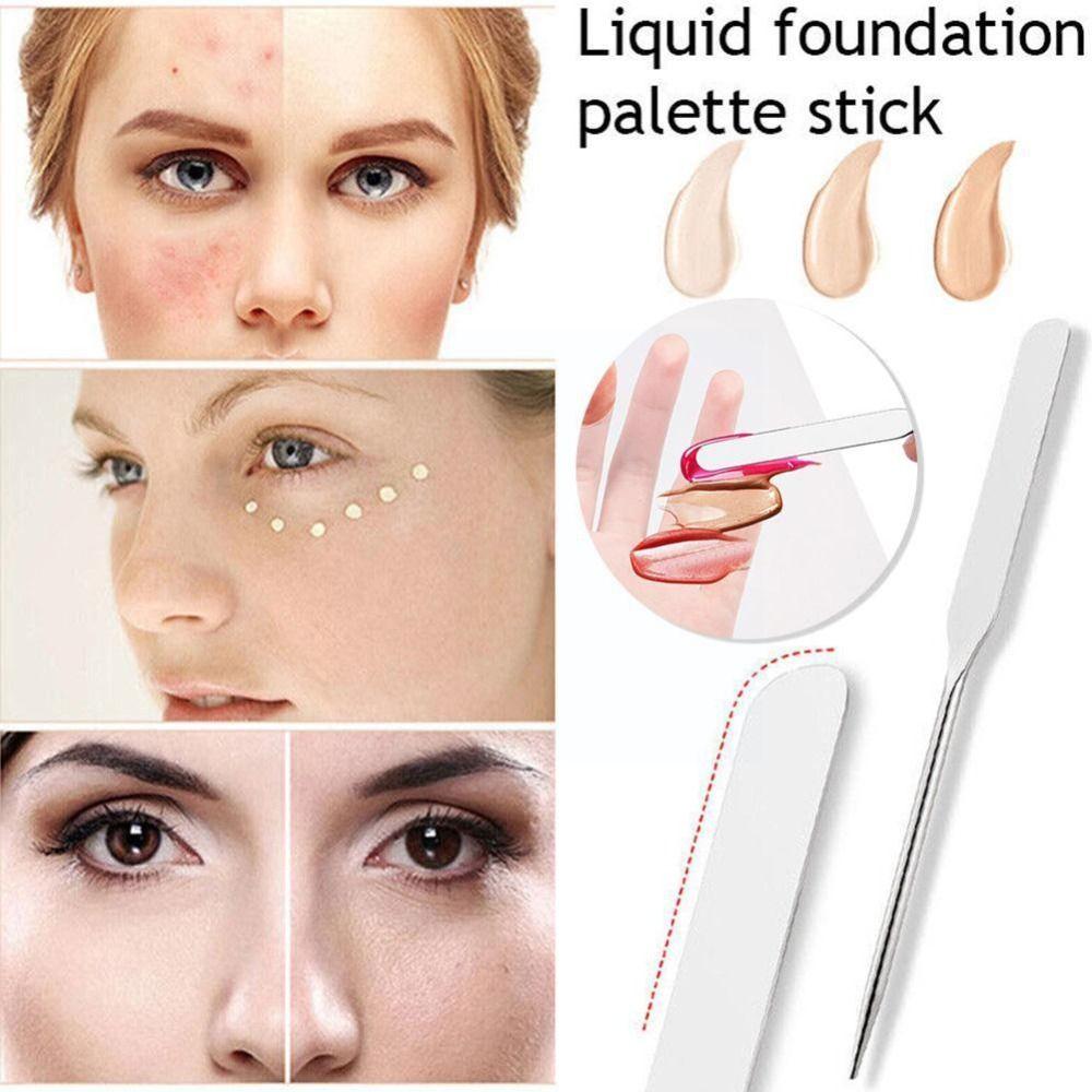 PU Cover Cosmetic Spatula Tool Makeup Spatula Korean Set Makeup Mixing Palettes Make Up Palette