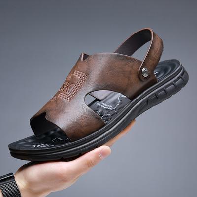 Fashion Summer Beach Shoes Men Oversized Big Size Sandals Men's Shoes Sandales Homme En Cuir D630
