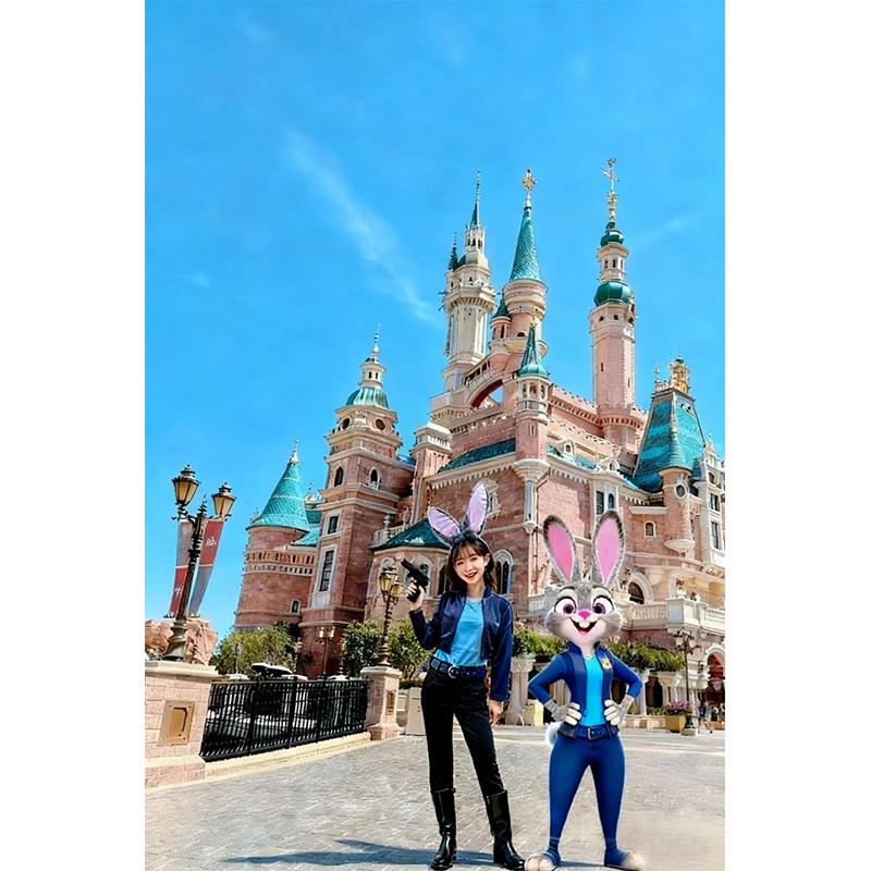 Zootopia Judy Hopps Cosplay Kostume Sæt Kvinder Halloween Rollespil Outfit Spandex Nederdel Bukser Uniform