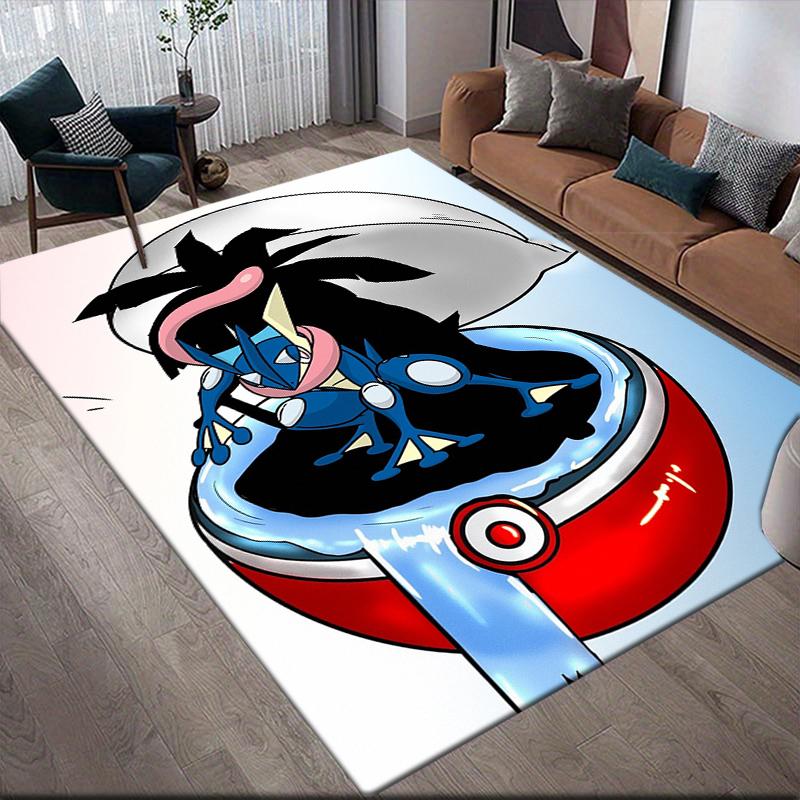 Greninja Battle Square Area Rug, Non-Slip Floor Mat for Home Decor, Perfect Gift for Greninja Fans.chl
