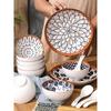 Porcelain Japanese Ramen Bowls And Spoons Set With Chopsticks-Rice Or Soup And Noodles Dessert Bowls For Rice Soup Snack Bowl Microwave