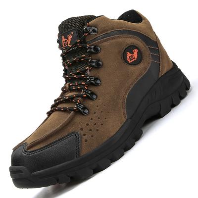 Outdoor Wanderschuhe Herren Rutschfest Plüsch Dicksohlig Atmungsaktiv Bequem Knöchelstiefel Herren Langlebige Freizeitschuhe Herren