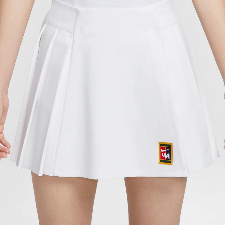 Nike Fashionable Comfortable Soft Pleated Casual Skirt Women Skirts White FZ0279-100