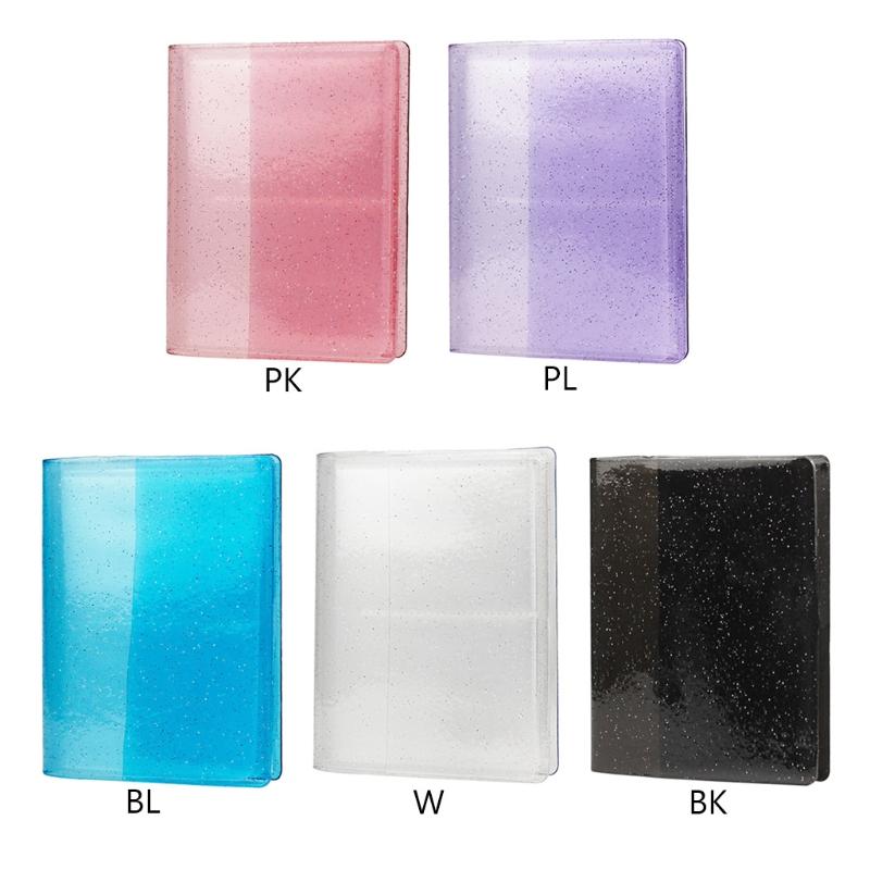 Trading Card Binder 64 Pockets Collection Album Holder Double Sided Folder Card Sleeve Carry Card Sleeve Organizer