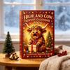 Highland Cow Christmas Countdown Calendar With 3d Tree Decorations For Holiday Gift And Brain Development