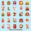 50pcs Christmas stickers, hats, socks, snowflakes, non repeating personalized stickers waterproof ,festival gift Christmas Tree