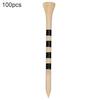 100Pcs Golf Tees Sturdy Unbreakable Wood Professional Golf Ball Stand Training Aid Tool