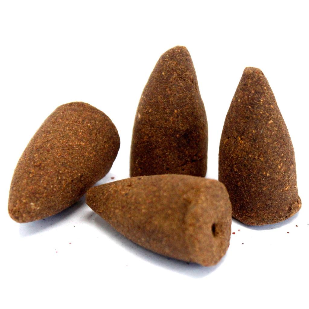 7x Sandalwood Backflow Incense Cones, 10 Count Aromatica