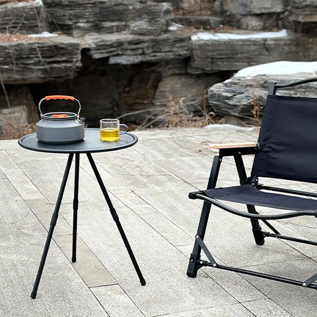 Outdoor Kleiner runder Tisch Camping Freizeit Ultraleicht Tragbar Picknick Gartentisch, Kaffeetisch, Teetisch, Esstisch