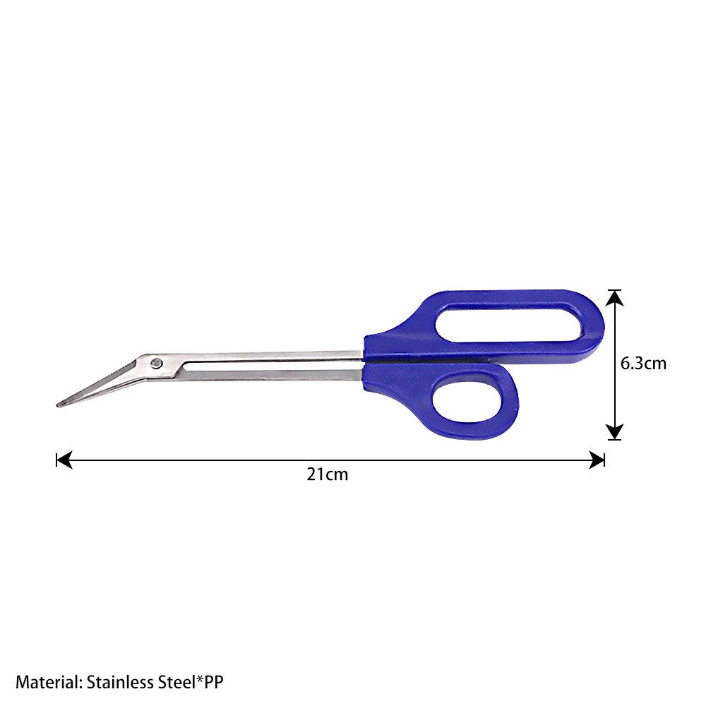 

21x6.3 см Большие кусачки для ногтей на ногах с изогнутым кончиком, ножницы для повязки и марли с длинной ручкой, инструмент для маникюра и педикюра из нержавеющей стали