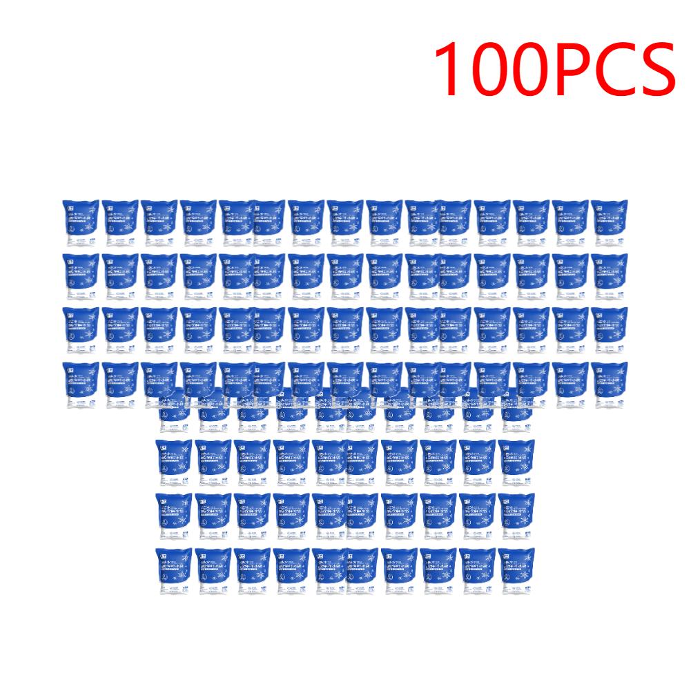 40-200PCS Ice Pack 200ml Disposable Food Ice Bag Travel Drinks Food Refrigeration Preservation for Insulation Box Foam Box