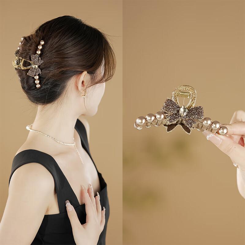 CHIMERA Bow Hair Claw, Back of Head Shark Clip, Hair Clip, Hair Accessory, Hair Ornament