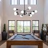 Modern Sputnik Chandeliers Light, 6/8/10/12-Light Chandeliers for Dining Room, Height Adjustable Ceiling Lights Farmhouse Chandelier for Kitchen