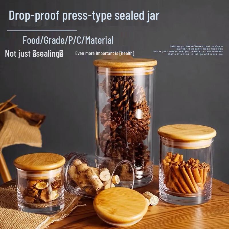 PC Transparent Straight Storage Canister