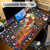 Christmas Theme Personalized Mouse Pad Custom Name Text Non Slip Desk Pad For Laptop Office Desktop