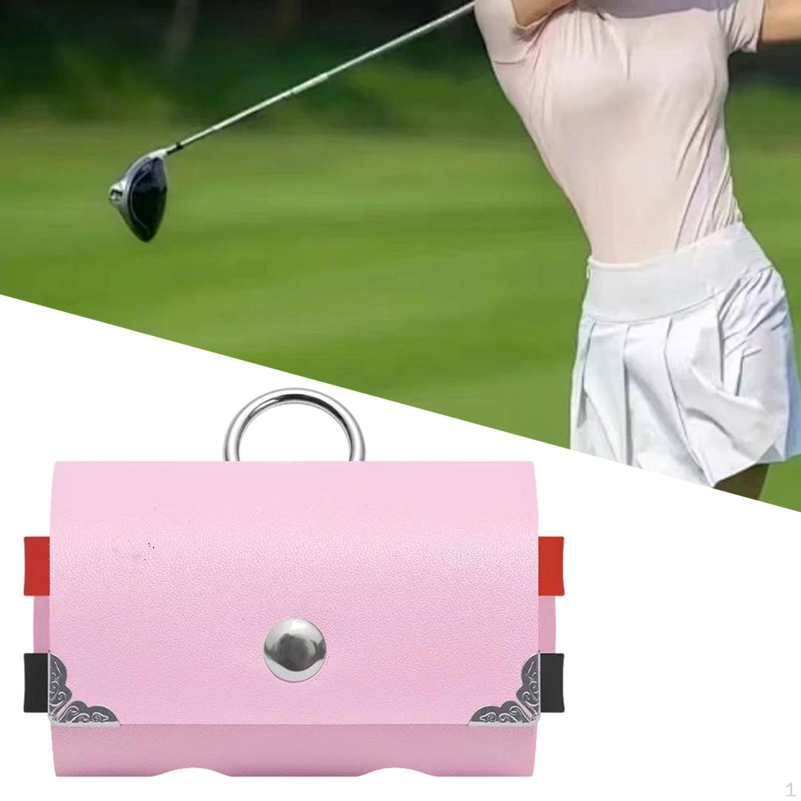 

Сумка для мячей для гольфа, органайзер для талии, сумка для хранения аксессуаров, держатель для тройников розовый