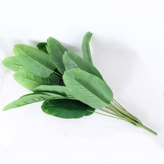 Flori Artificiale Plante Copac Frunze Mari Aspect Realist Textură Fină