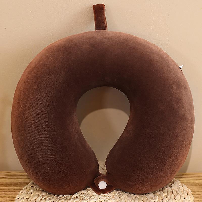 U-Shaped Memory Foam Neck Support Pillow for Travel and Office