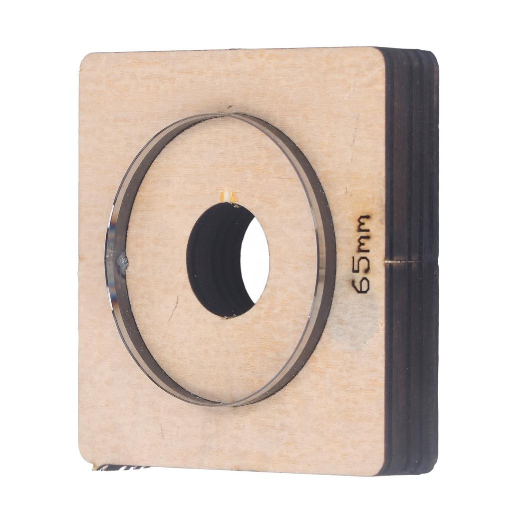 65mm Diameter Circular Cutting Mold Round Ring Metal Punching Cutter Mold with Wood Board