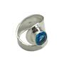 Swiss Blue Topaz Gemstone 925 Sterling Silver Jewelry Handmade Statement Ring RR-2-5