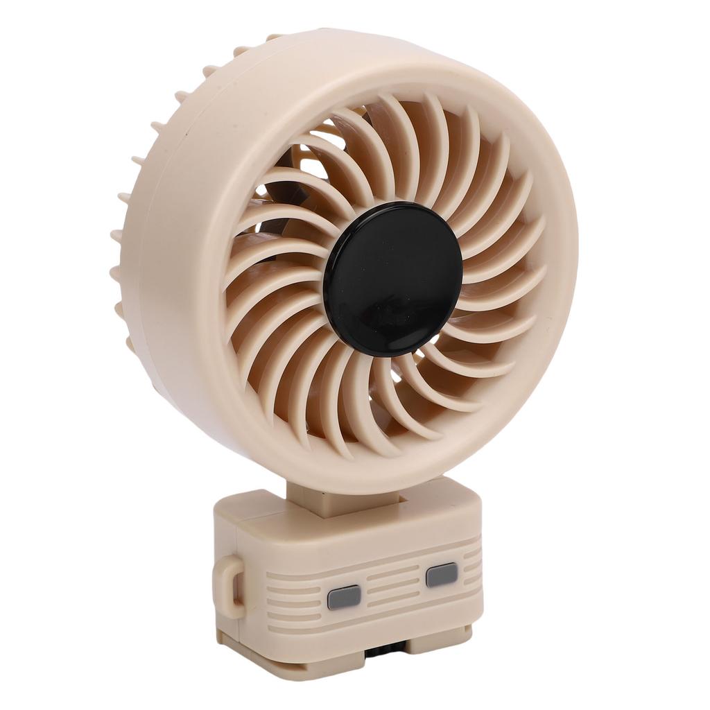 Handheld Fan 5200mAh Rechargeable Foldable Fan with 6 Wind Speed Digital Display Detachable Head