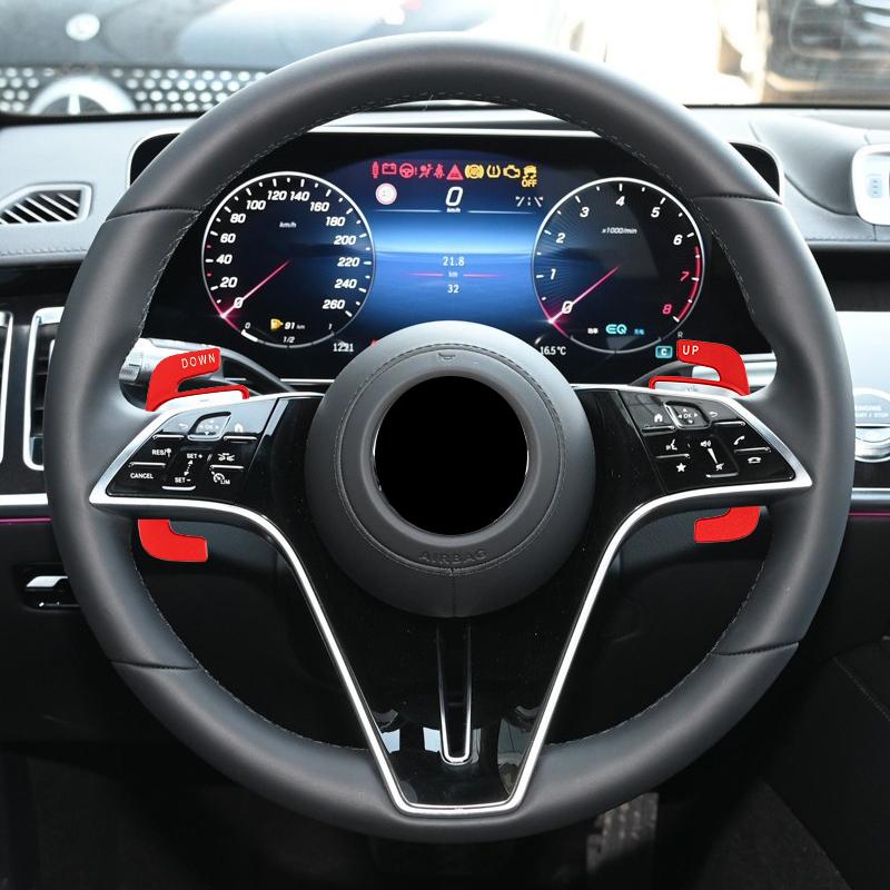 For Mercedes-Benz A B C/E/S-Class GLC EQE EQS W206 W223 W213 S213 Car Steering Wheel Paddle Shifters Aluminum Shift Paddle