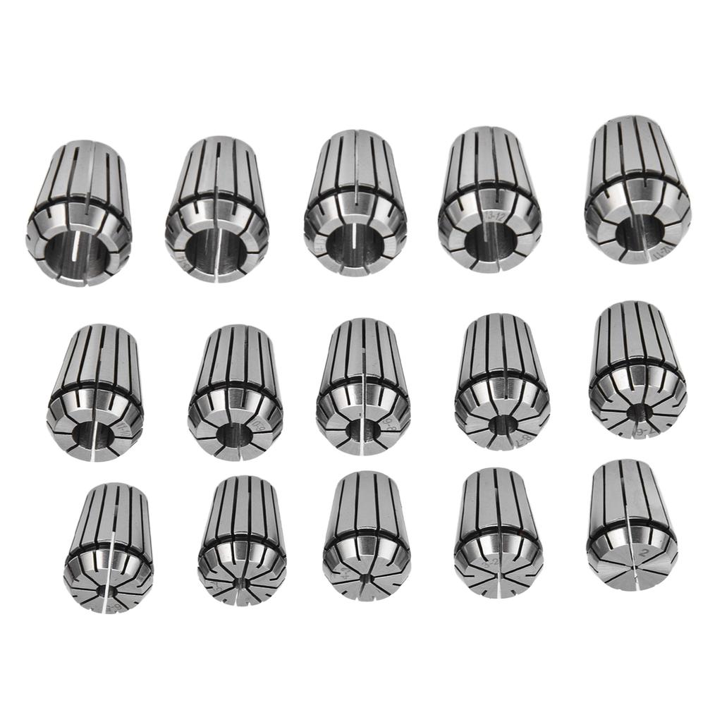 15 Stück ER25 Federzange Hohe Genauigkeit Kohlenstoffstahl Spannfutter CNC Graviermaschinenteile 2?16 mm