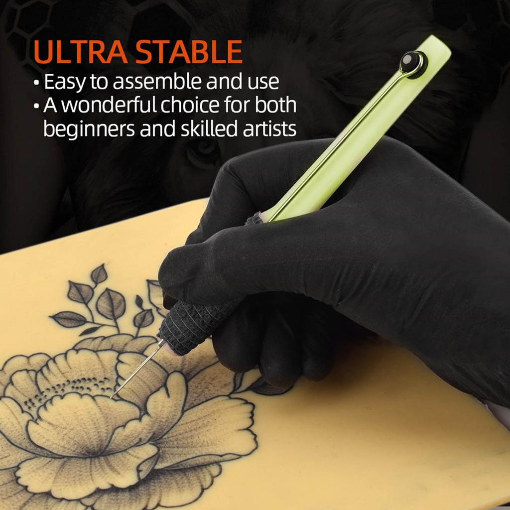 Hand Stick Tattoo Kit   Tattoo Benodigdheden Inkt Handschoenen Inkt Doos Tattoo Naalden Set 1RLCelsius3RLCelsius5RLCelsius7RLCelsius9RL Oefenhuid Tattoo