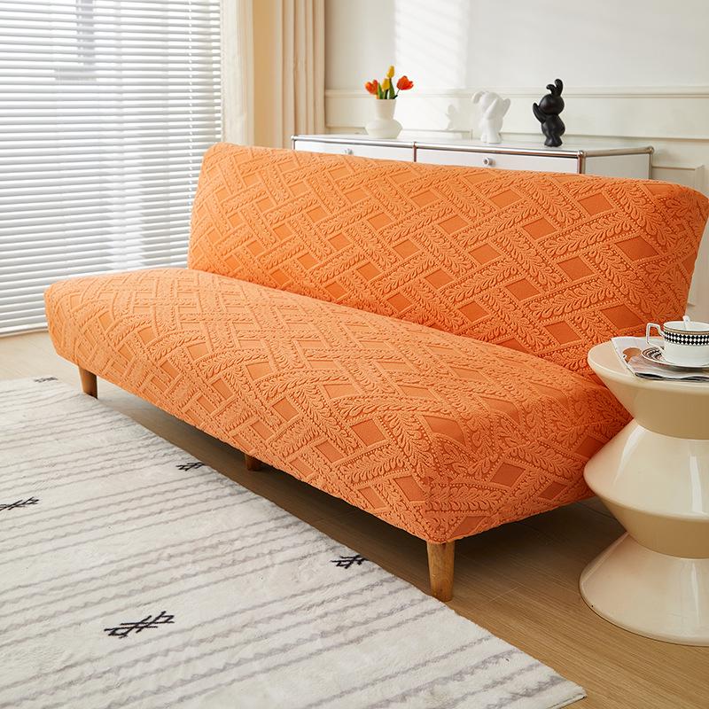 Non-Slip Stretch Jacquard Armless Sofa Bed Cover