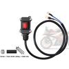 12V/24V Heavy Duty Battery Disconnect Switch Motorcycle Kill Switch 30/50/100cm Waterproof Power Cut off Switch for Vehicles