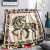 Unicorn Animal Print Flannel Blanket, High quality Comfortable for All Seasons, Home Decor, Warmth and Comfort, Perfect for Christmas Gifts143