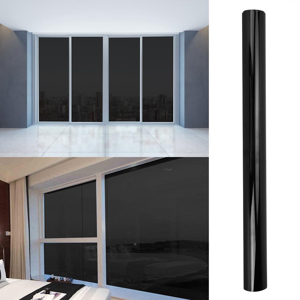 0.5x3 Meters One Way Black Color Sun Film Window Privacy Protection Film for Home Office  Less Than Br More Than