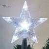 Hvězda na vánoční stromeček s LED světlem Kreativní tvar Plug-Play IP65 Vodotěsná zářící pěticípá hvězda Vánoční ozdoba na strom