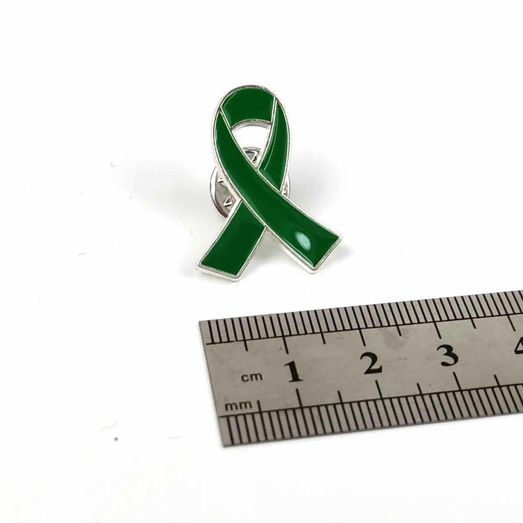 [F NODE] Simple Ribbon Pin Badge for Breast Cancer Awareness, Charity Awareness Ribbon, Environmental Protection, Transplant Medicine, Domestic